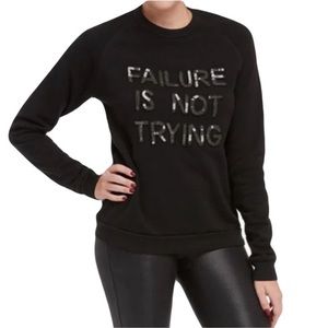 Spanx Women’s Failure Is Not Trying Sweatshirt Black Size L